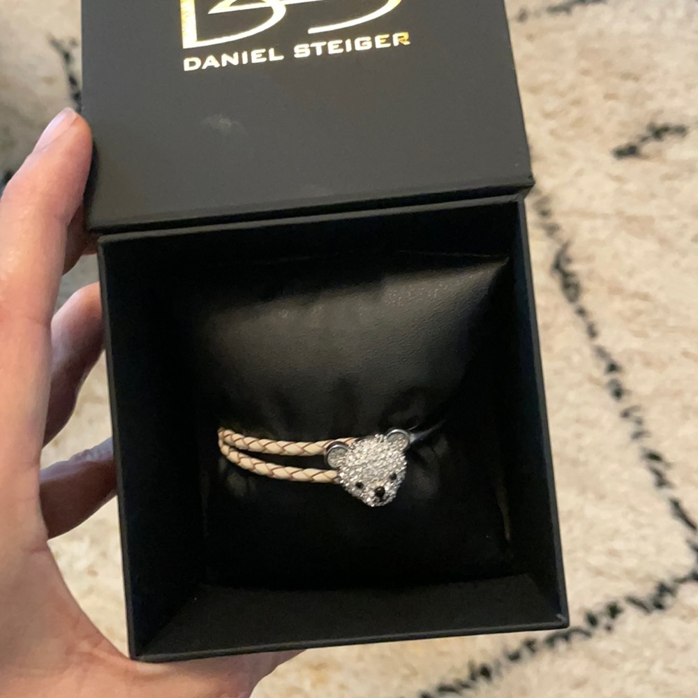 Silver and leather with Cr